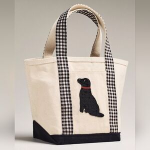 NWT Anthropologie Beaded Canvas Tote Bag - Lab